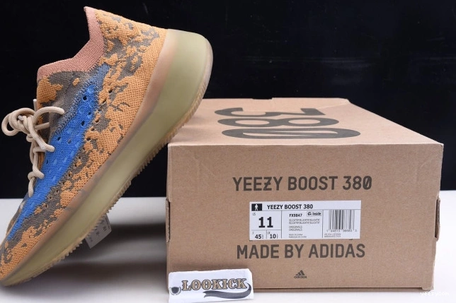 REFLECTIVE BOOST BLUE OAT YEEZY ADIDAS 380 FX9847 0718